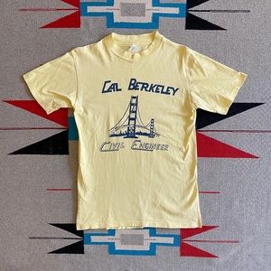 Vintage Cal Berkeley GGB Civil Engineer Shirt Sz M
